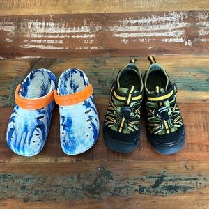 Two pair of Toddler Boys shoes size 10